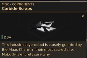 dune awakening carbide scraps